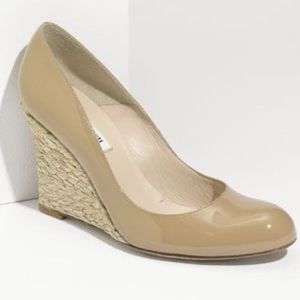LK Bennett Maddox Wedge Pump in Nude Taupe